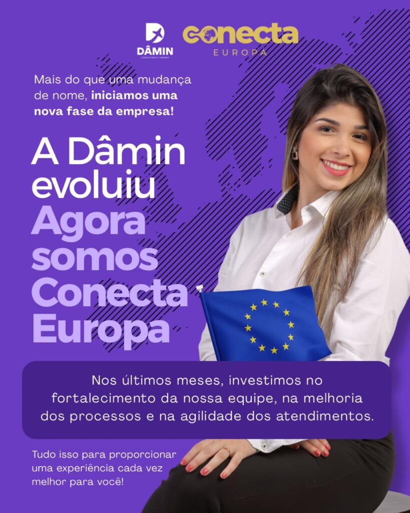 A Dâmin evoluiu. Agora somos Conecta Europa ✨